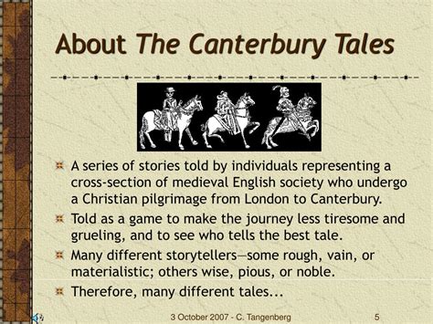 canterbury tales summary